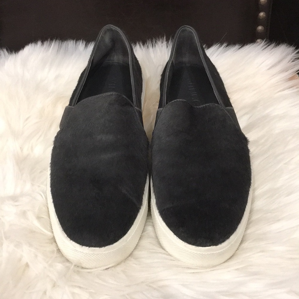 Vince slip on sneakers,dyed calf hair.8US